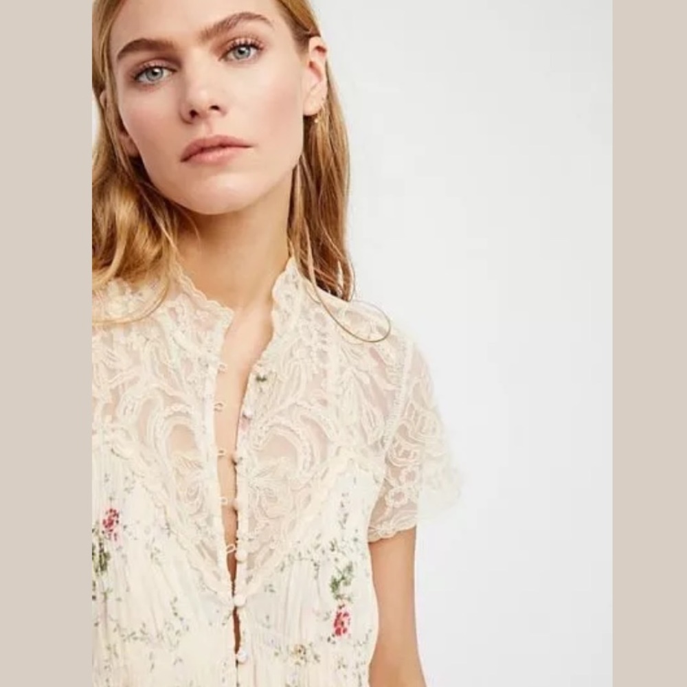 Free People tea combo decadent midi dress - Picture 4 of 8